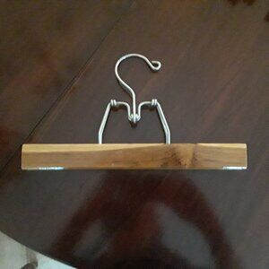 Rare Find-Vintage Clamp Style Wooden Slat Pant/Skirt Clothes Hanger, 11"